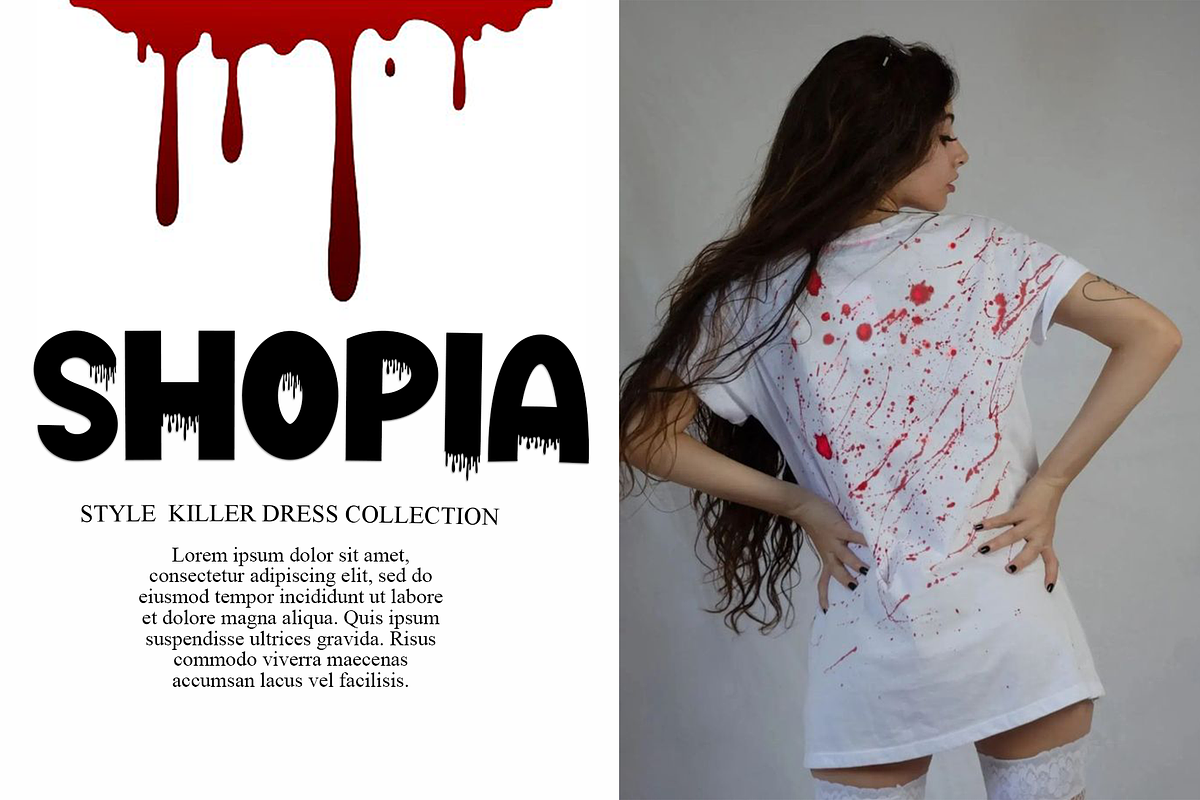 Blood Spooky, a Sans Serif Font by FreshTypeINK (Photo 6 of 8)