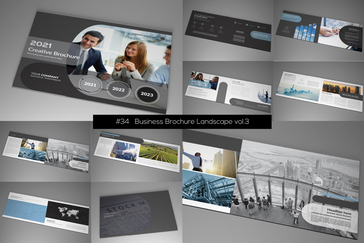 Graphic Templates Bundle Dream, a Brochure Template by RudanStudio (Photo 35 of 52)