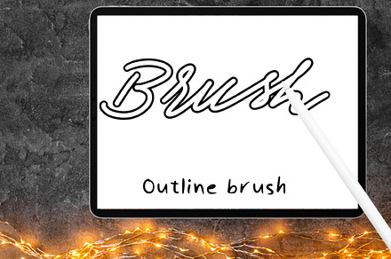 Procreate outline brush