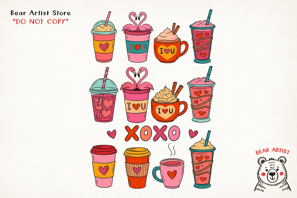 Valentine’s Coffee Sublimation, an Object Graphic by GlitterCraft (Photo 24 of 41)