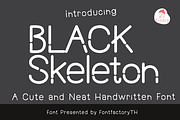 BlackSKeleton, a Handwritten Font by MTK Studio (Thumbnail 1 of 6)