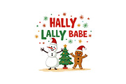 Gingerbread & Snowman Holiday Crew, an Object Graphic by Designs_River (Thumbnail 11 of 12)