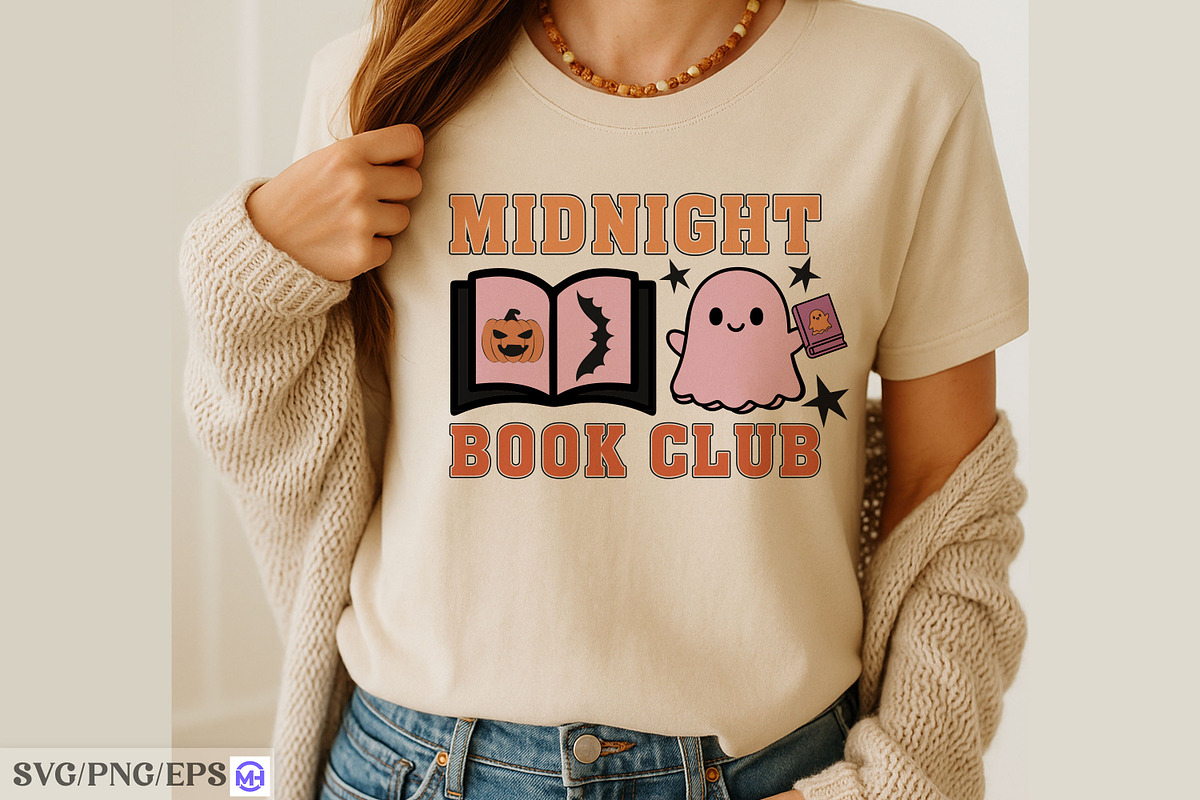Halloween Book Club PNG SVG, a Graphic by mh_arif (Photo 4 of 4)