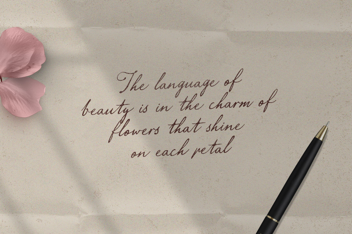 Aviola Memories - Romantic Script, a Script Font by Letterhend Studio (Photo 3 of 9)