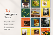 Restaurant Social Media Kit | Canva, a Social Media Template by Rose & Co. (Thumbnail 2 of 7)