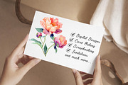 Watercolor Peonies and Citrus Clipar, an Illustration by Libby Wishes (Thumbnail 4 of 5)