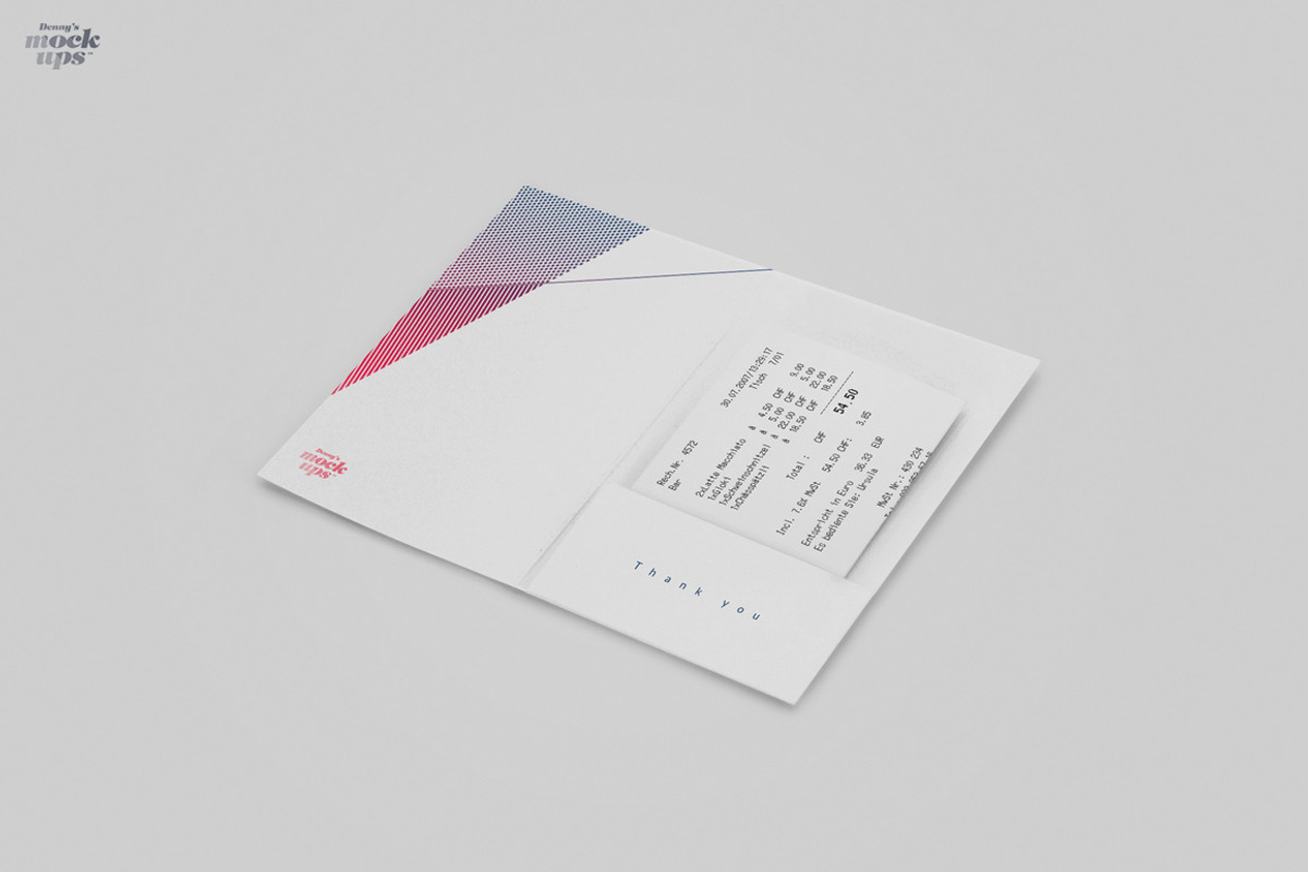 Receipt Holder Mockup, a Product Mockup by Denny's Mock-ups (Photo 2 of 7)