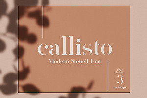 Callisto — Modern Stencil Font, a Serif Font by Eugene Tantsurin