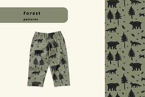 Forest, a Pattern Graphic by AnnaEshka