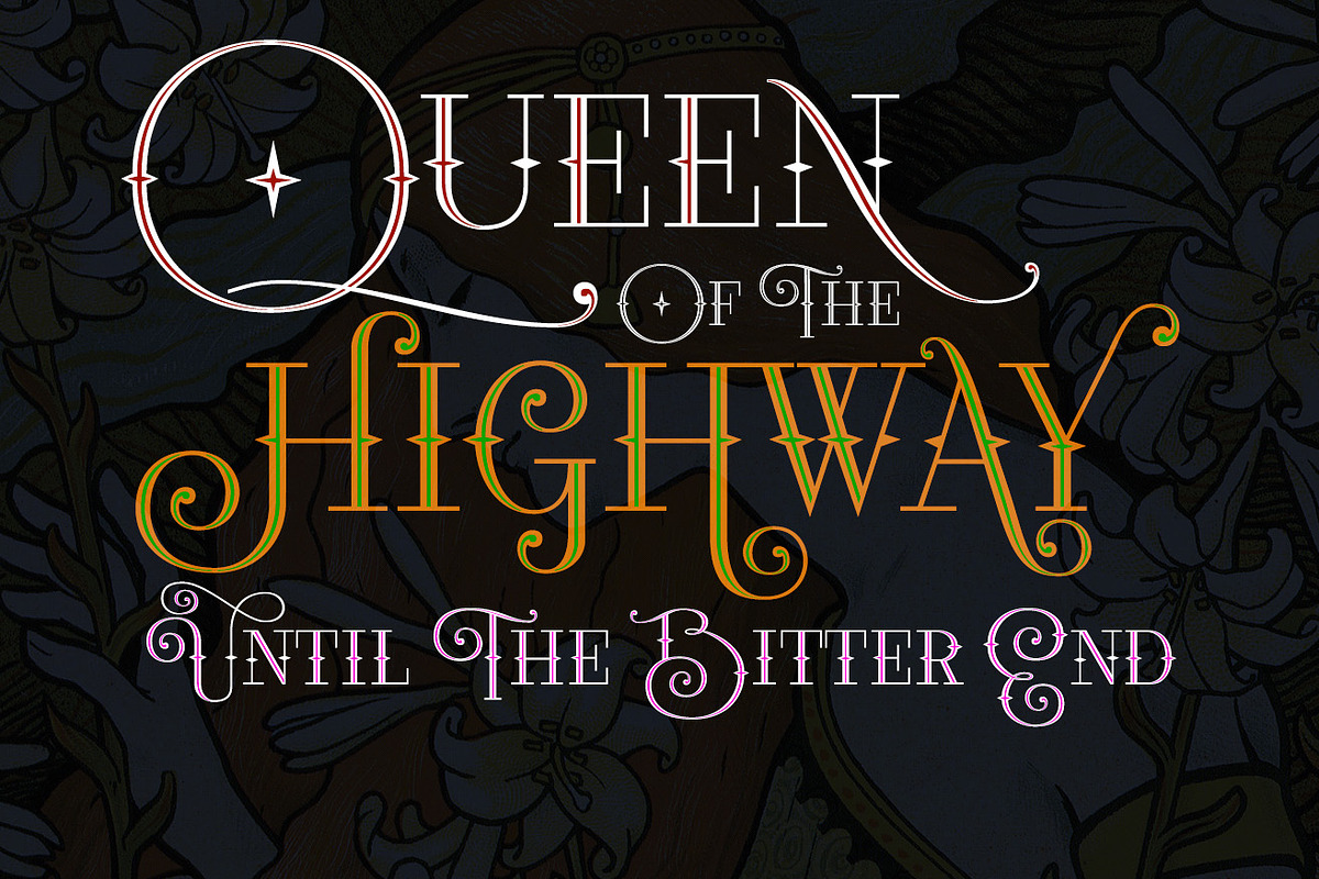 Rapsodia Type Family / 5 fonts preview 2