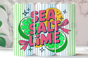 Sea Salt & Lime 20oz Tumbler, an Arts & Entertainment Photo by LamanAzalea
