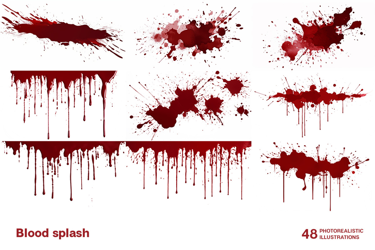 Blood splash. Collection, a Healthcare Illustration by Handmadefont (Photo 11 of 12)