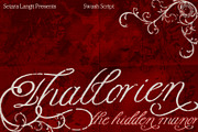 Thallorien - Elegant Storytelling, a Script Font by Setara Langit CreativeStd (Thumbnail 1 of 12)