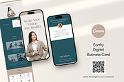 Earthy Digital Business Card Website, a Landing Page Template by batang (Thumbnail 2 of 5)