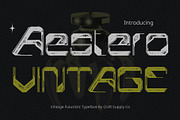Aestero Vintage, a Sans Serif Font by Craft Supply Co. (Thumbnail 1 of 8)