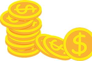 stacked dollar gold coins, a Finance Illustration by JYa_Design