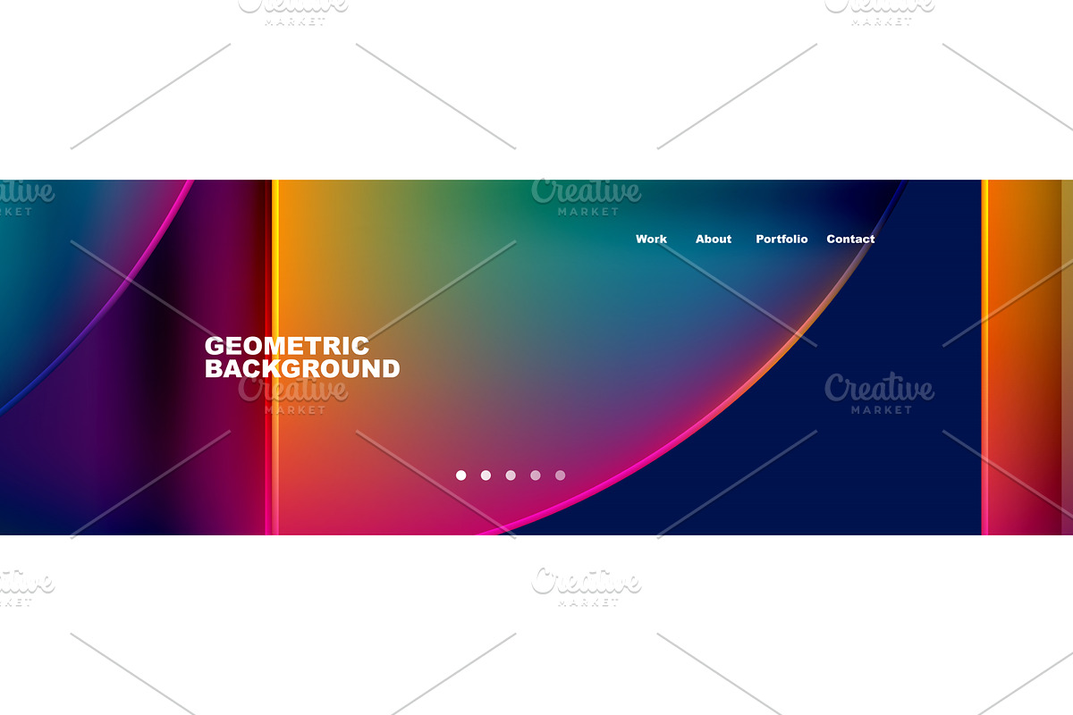 Circle triangle geometric web site, an Illustration by antishock