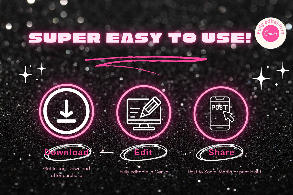 Glam Girl Biz Price Lists Templates, a Marketing Template by Hell Yeah Designs (Photo 6 of 6)