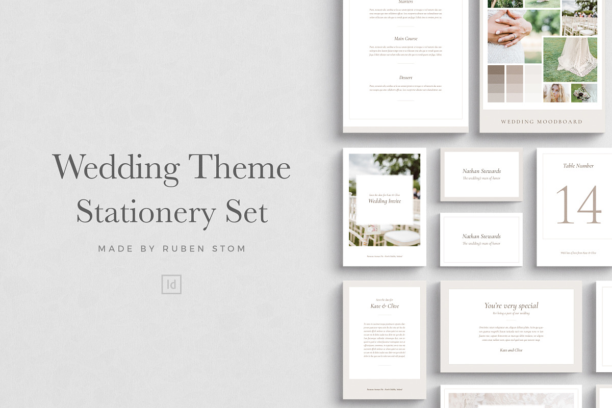 Wedding Theme Stationery Set, an Invitation Template by Ruben Stom (Photo 1 of 7)