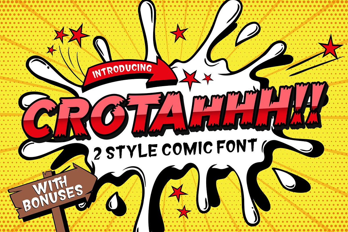 The Crotah Comic Style Font, a Sans Serif Font by alit design (Photo 2 of 16)