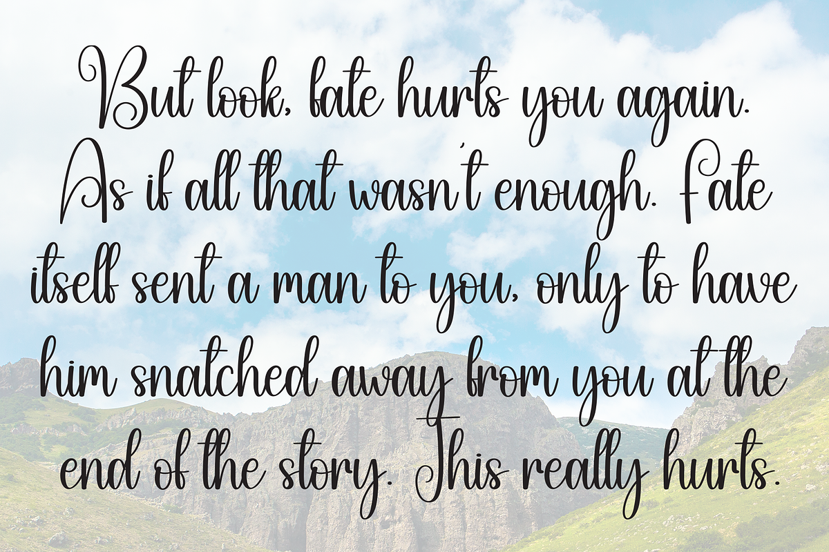 History | Script Font, a Handwritten Font by Scratchones (Photo 6 of 9)