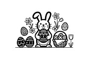 Happy Easter Bunny Vector Bundle, an Illustration by jahid234 (Thumbnail 21 of 51)