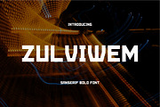 Zulviwem, a Sans Serif Font by Auliacreative (Thumbnail 1 of 4)