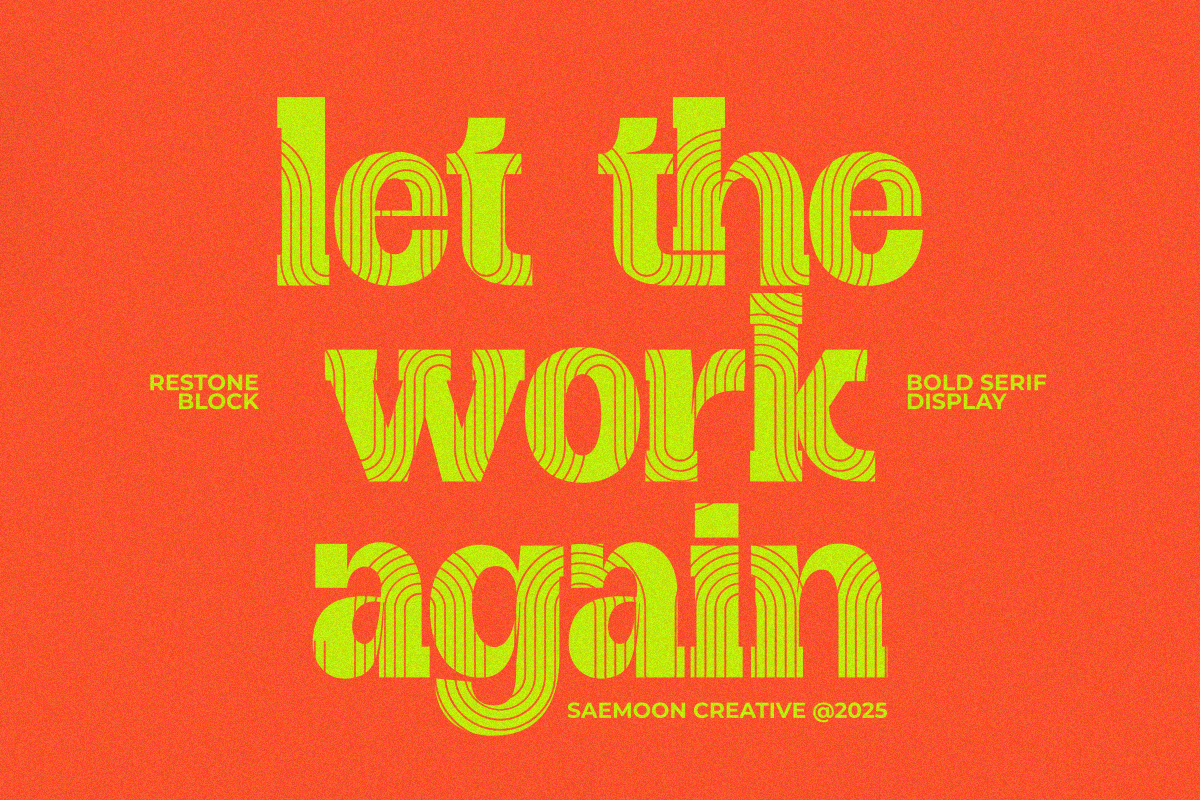 Restone Block, a Serif Font by saemoon creative (Photo 3 of 15)