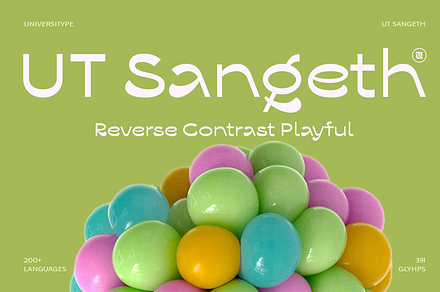 UT Sangeth - Reversed Contrast Font