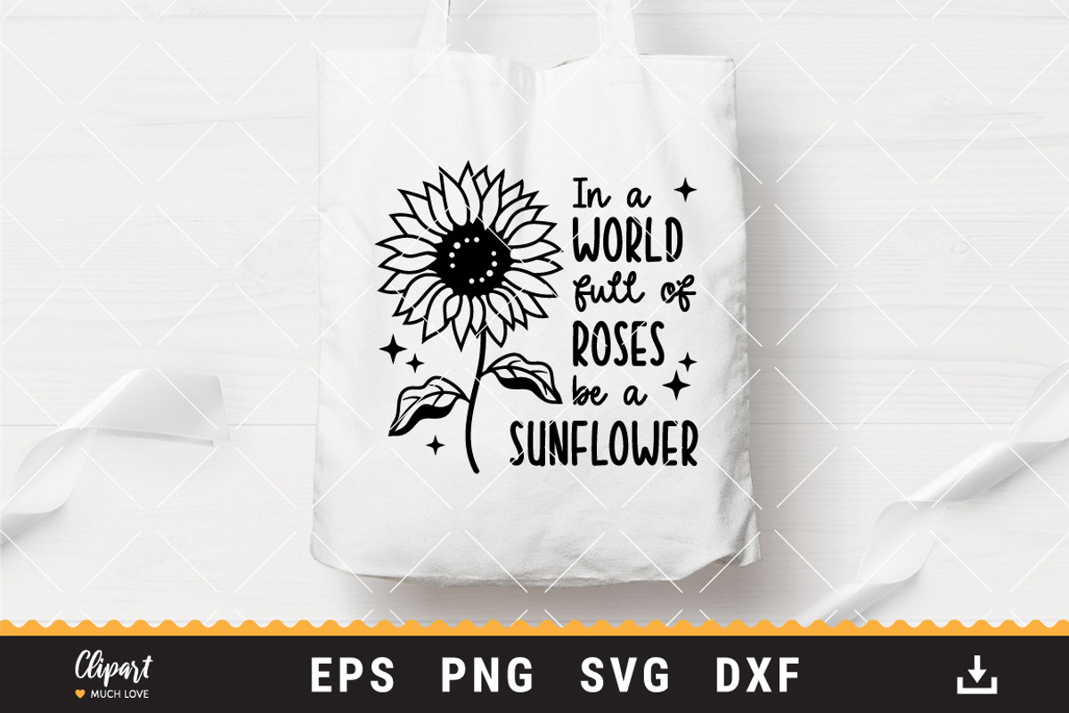 Sunflower SVG, Sunflower T-shirt, an Object Graphic by ClipartMuchLove (Photo 4 of 5)