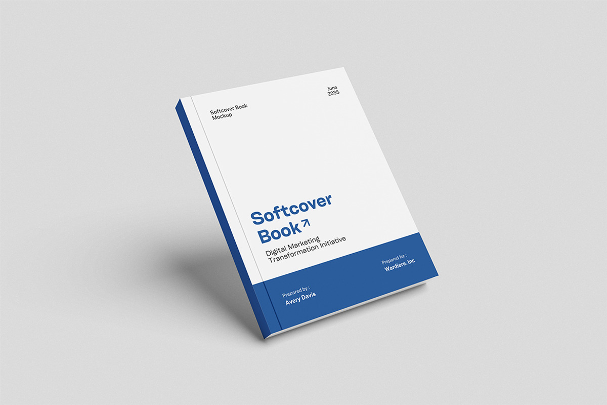 Soft Cover Book Mockup, a Books & Magazine Mockup by swsi-studio (Photo 4 of 5)