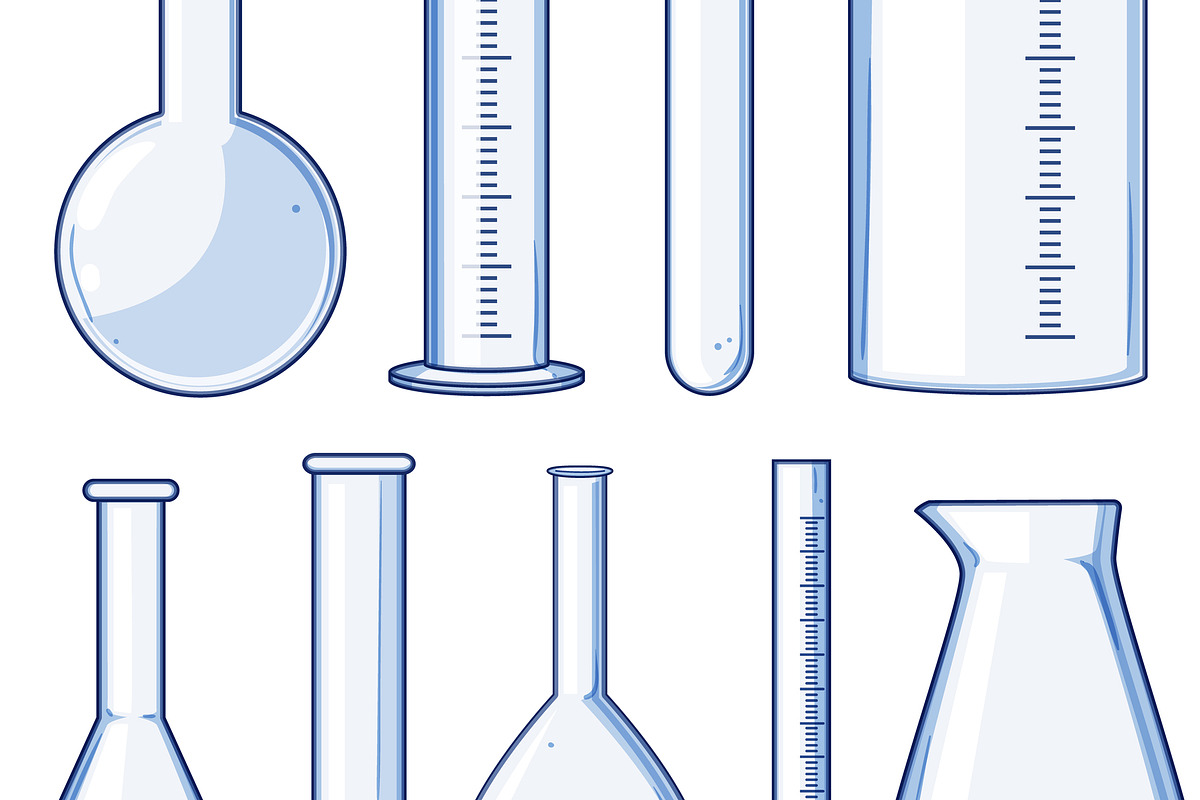 Scientific laboratory glassware set, an Object Graphic by pikepicture (Photo 3 of 3)