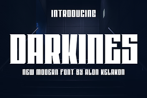 Darkines, a Serif Font by alon kelakon