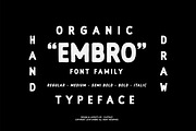 EMBRO Font Family, a Sans Serif Font by Flatface (Thumbnail 1 of 9)
