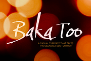 Baka Too Script Typeface, a Script Font by Positype (Thumbnail 1 of 5)