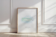 Watercolor Map of Puerto Rico, an Illustration by Beloved Paper (Thumbnail 2 of 6)