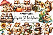 Chipmunk Cute Forest Animal Clipart, an Illustration by DreamArtGraphic (Thumbnail 1 of 5)