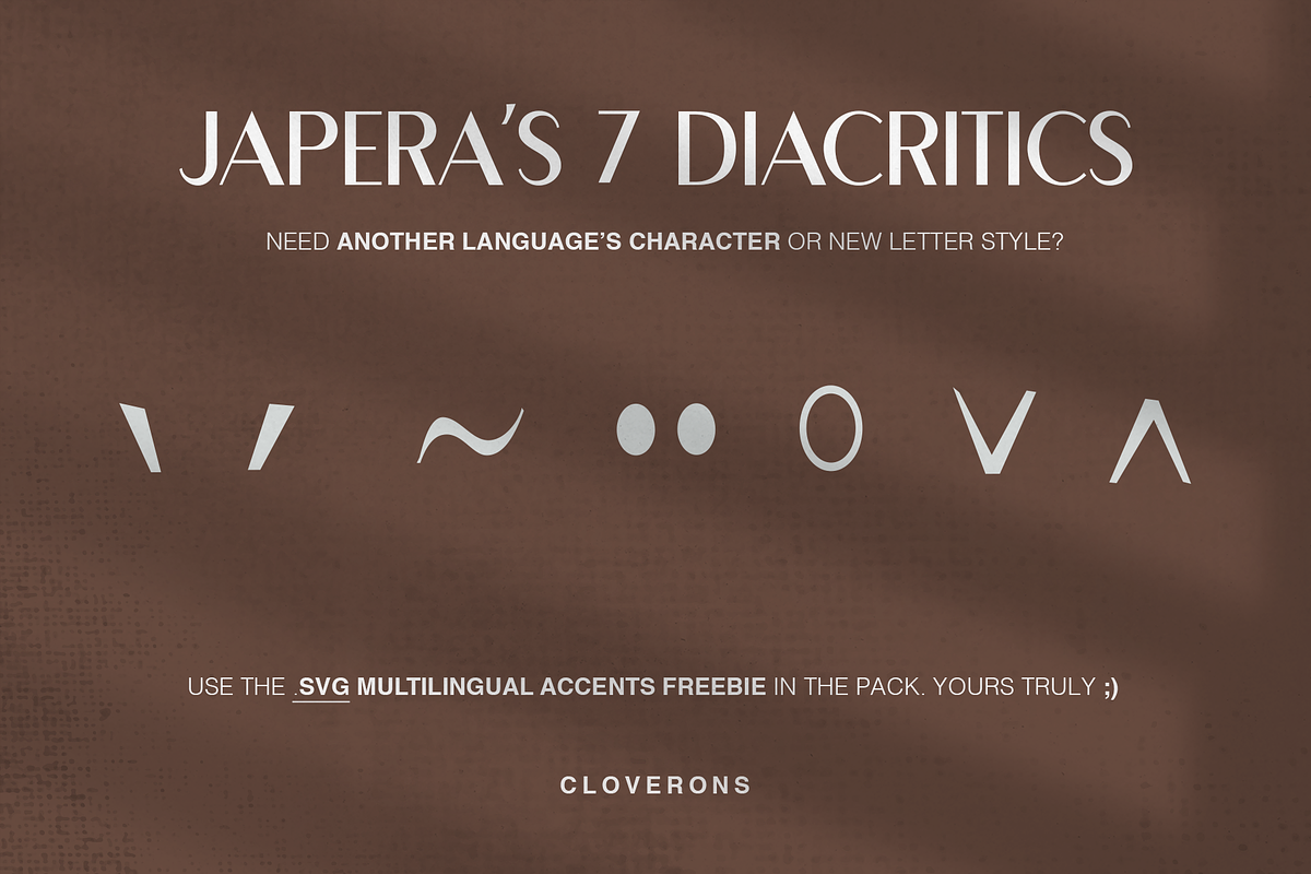 Japera - Modern Scripty Sans Display, a Sans Serif Font by Cloverons (Photo 13 of 14)