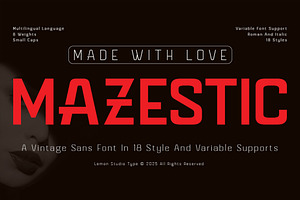 Mazestic Sans