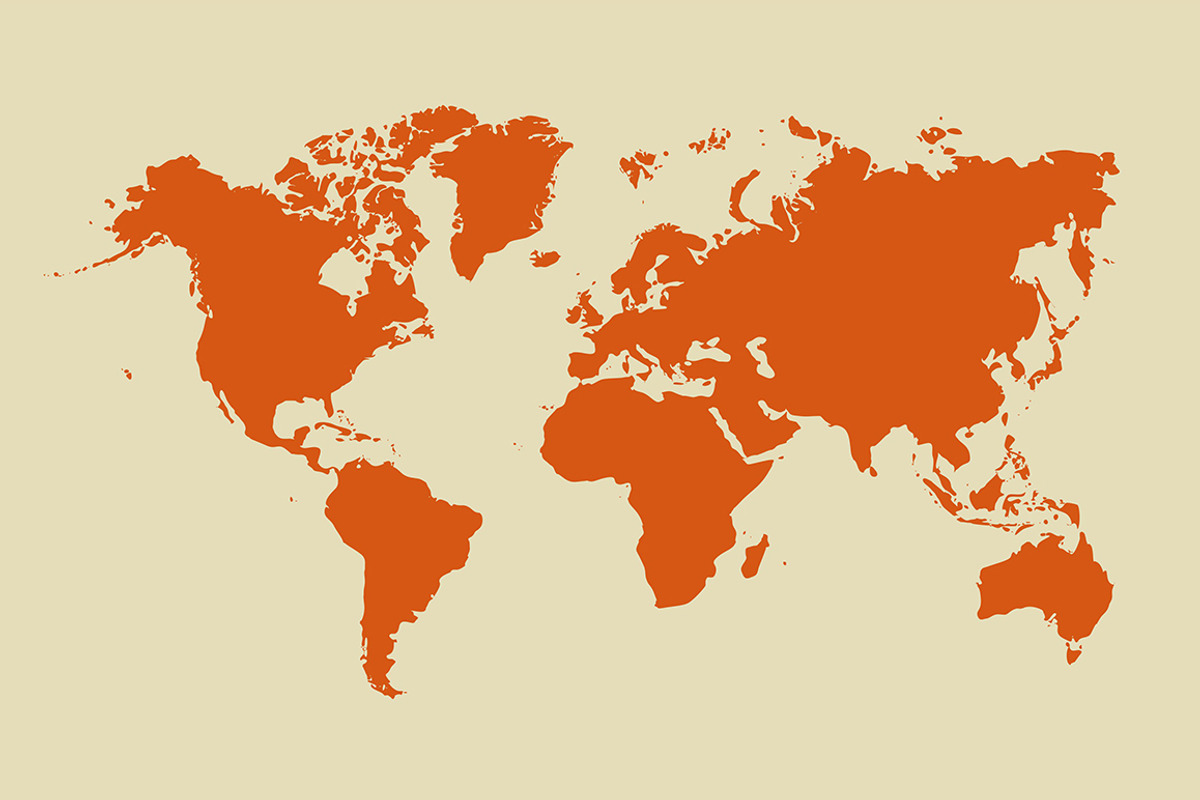 Vector world map, a Background Graphic by Flower Travelin Man