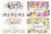 Watercolor Floral Bundle 90 in1, an Animal Illustration by whiteheartdesign (Thumbnail 48 of 50)