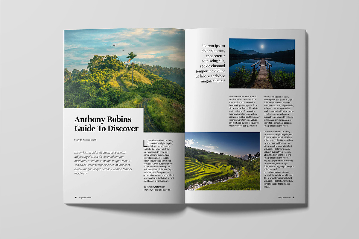 Travel Magazine Template, a Magazine Template by xtratimebd (Photo 3 of 11)