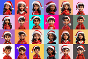 125 Animoji - Christmas Children, a Characters & Person 3D Model by Digital Blood (Thumbnail 7 of 9)