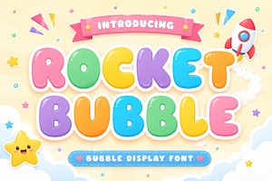 Rocket Bubble - Cute Font, a Sans Serif Font by Limited.studio