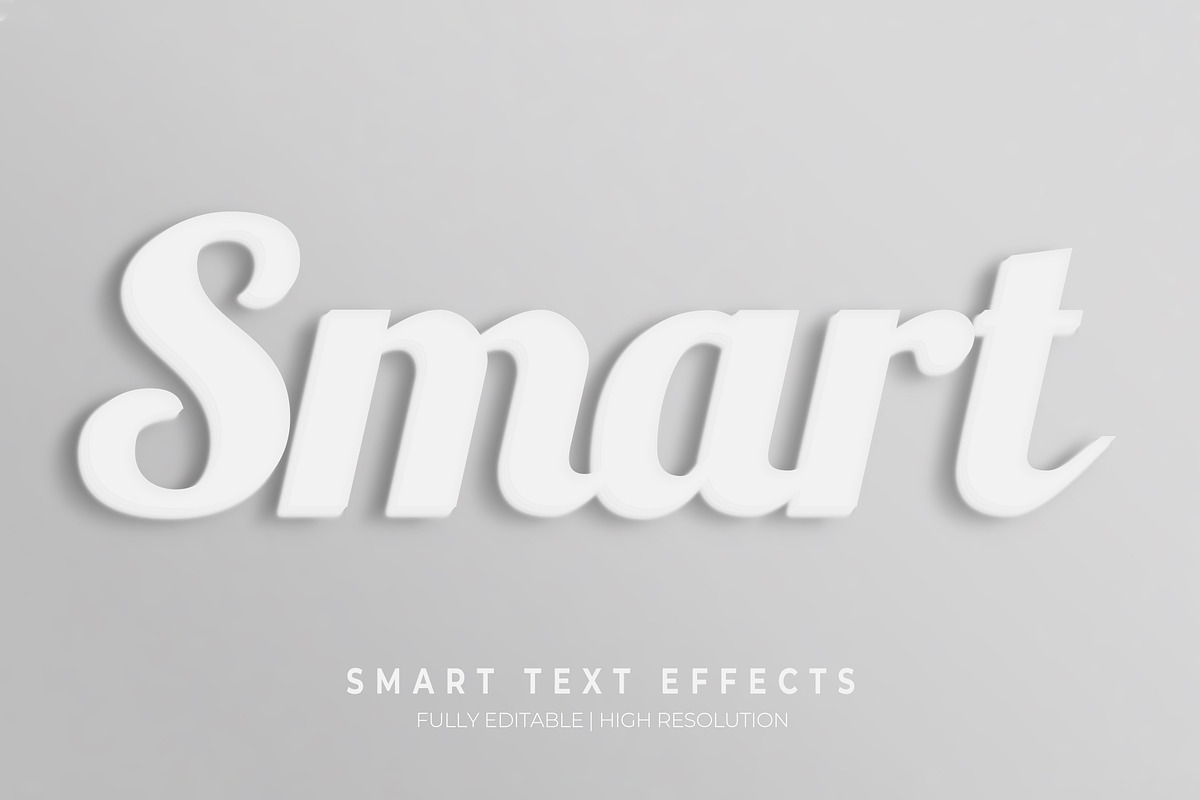 White Text Style Effect Mockup, a Layer Style Add-On by thefutive