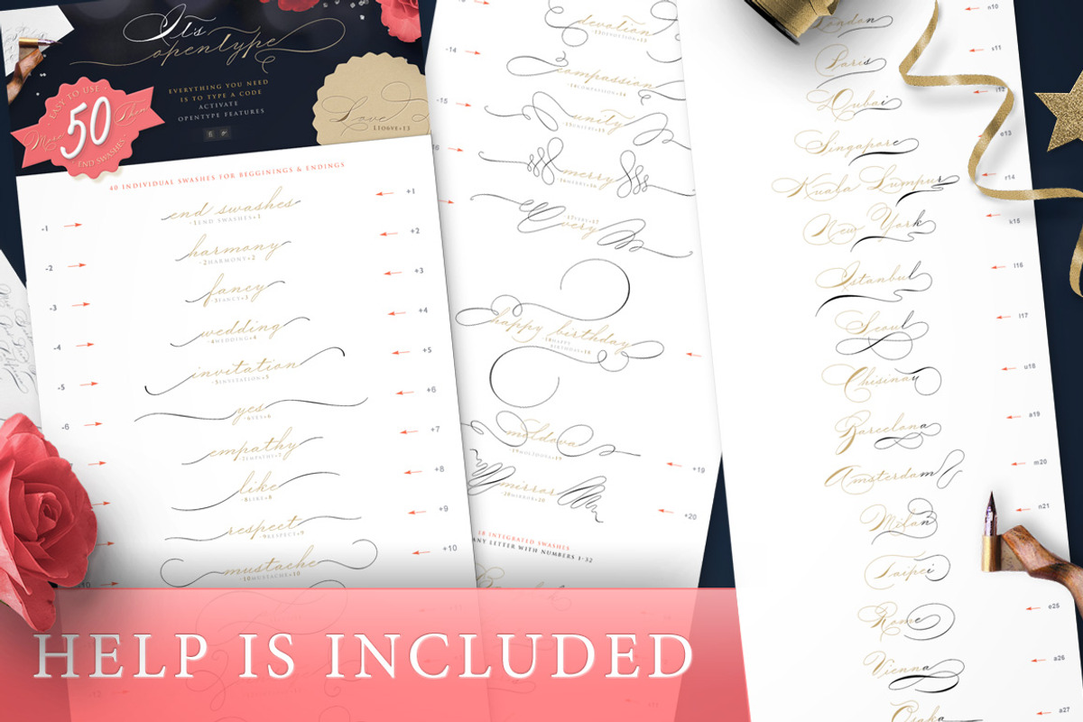 The Wedding Script & Invitation set preview 6