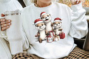 Christmas Otter Clipart Set, an Illustration by Sublimation Artist (Thumbnail 4 of 6)