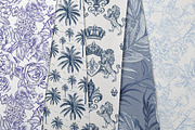 TOILE DE JOUY vector patterns set, a Seasonal Illustration by FleurArt (Thumbnail 4 of 8)