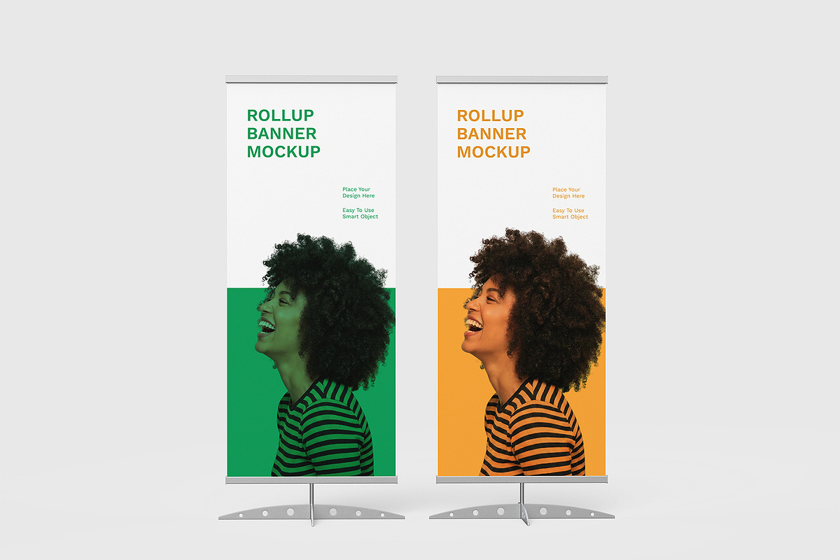 Roll-Up Banner Display Mockup Bundle, an Advertising Mockup by graphypix (Photo 14 of 14)