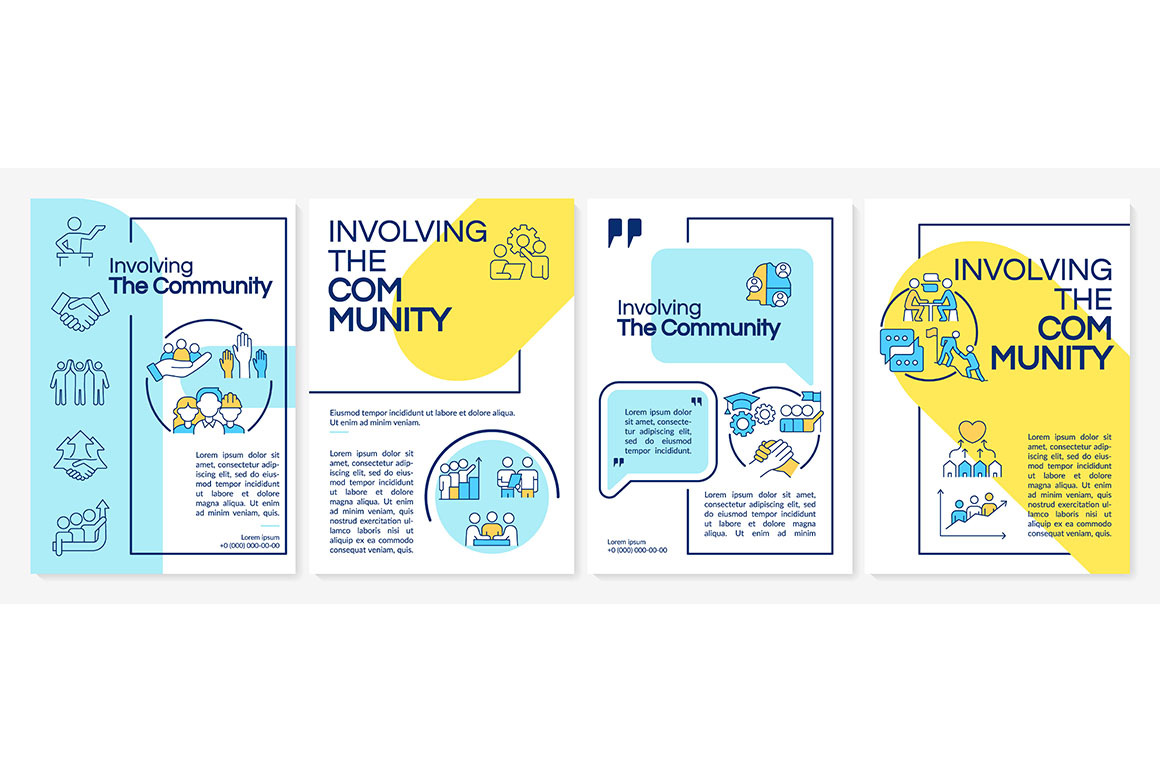 Involving community brochure, a Brochure Template by IMG Visuals
